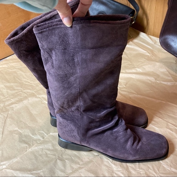 Markron Simon sz 8 purple suede tall boots - Picture 12 of 15